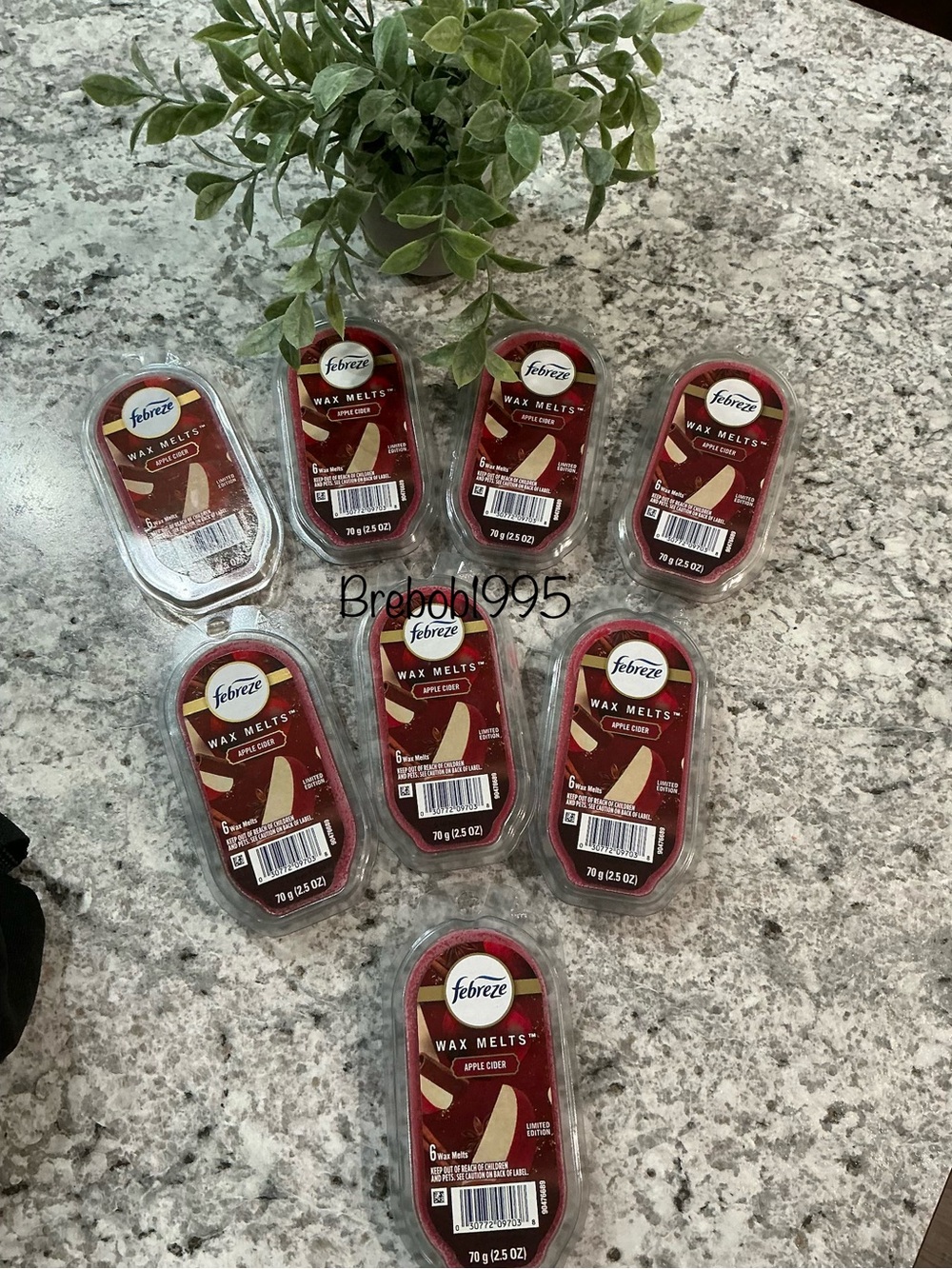 8 Febreze Apple Cider Wax Melts packages